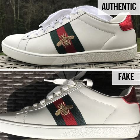 real gucci sneakers vs fake|gucci heart ace sneakers.